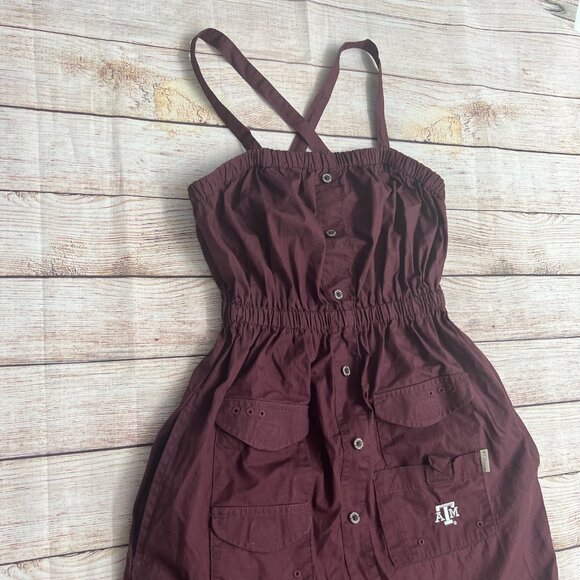 Columbia Texas A&M Aggies Dress Girls Small Maroon Fishing Outdoor PFG Style - Picture 13 of 16